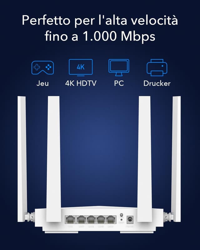 Detalle de Cudy WR3000E WiFi 6 router AX3000