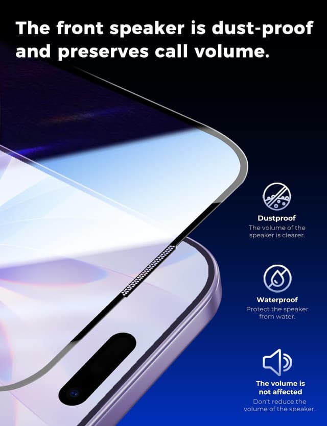 Detalle de Magic John iPhone 17 tempered glass 2 pack