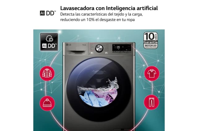 Detalle 2 de LG F4DR7011AGS Outlet lavasecadora 11/6 kg, 1.400 rpm