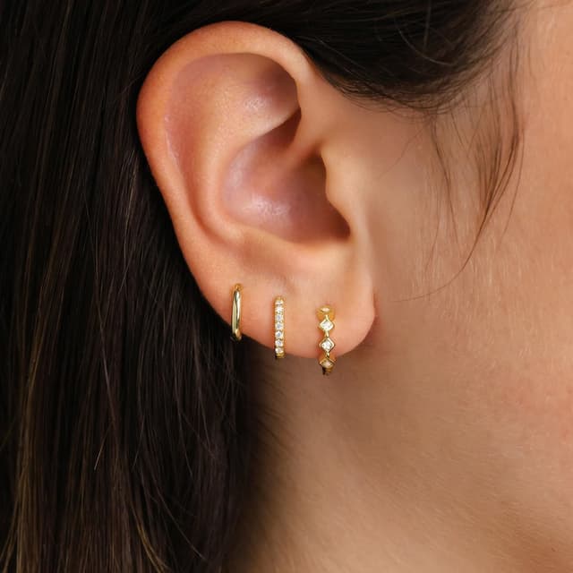 Thumbnail 2 de ZHESHY Gold Ohrringe Set Damen 3 Paar