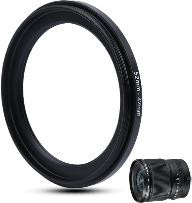 Detalle de Metall Step-Down Ring Filteradapter 52 mm auf 42 mm – Aluminium-Adapter für UV-, CPL- und ND-Filter