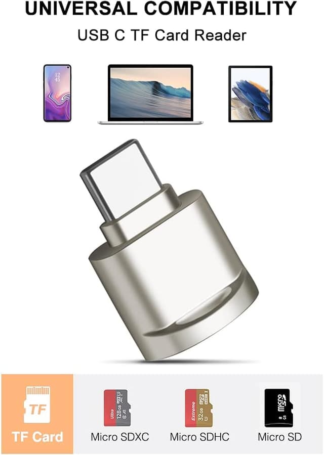 Detalle 2 de Mepsies Lettore Micro SD USB C