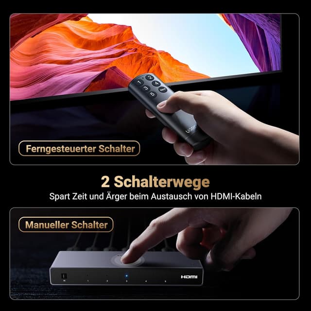 Thumbnail 5 de UGREEN 8K HDMI Switch 5 in 1 Out ⌚ HDMI 2.1 Switch