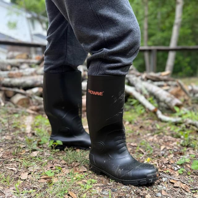 Thumbnail 2 de Showave Steel Toe Rubber Work Boots for Men