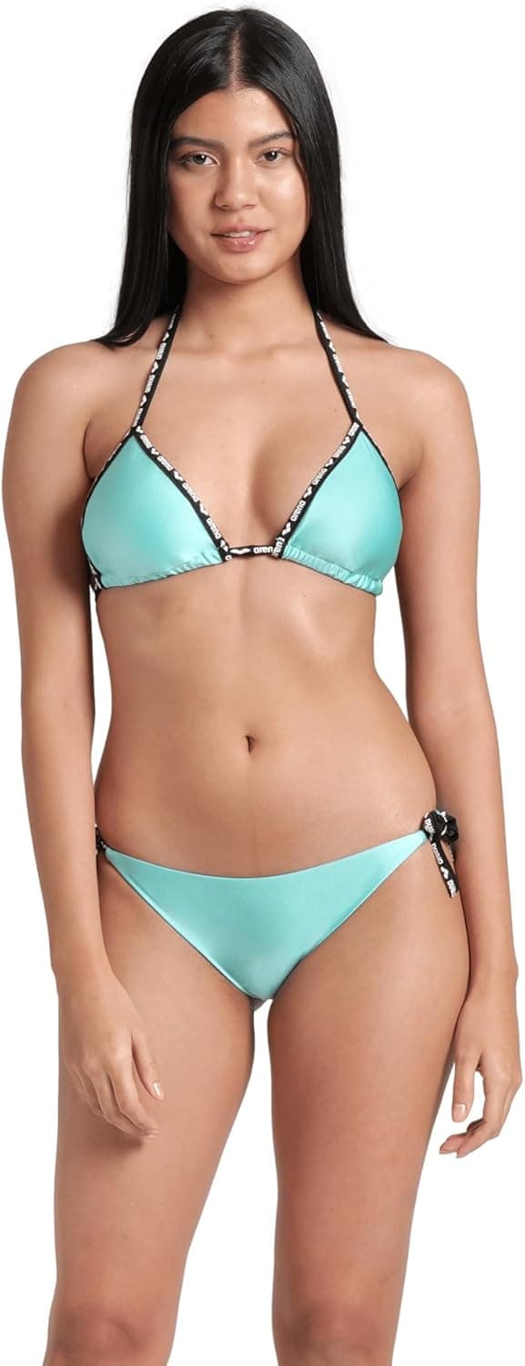 Detalle de Arena women’s solid triangle bikini with removable cups (two-piece set)