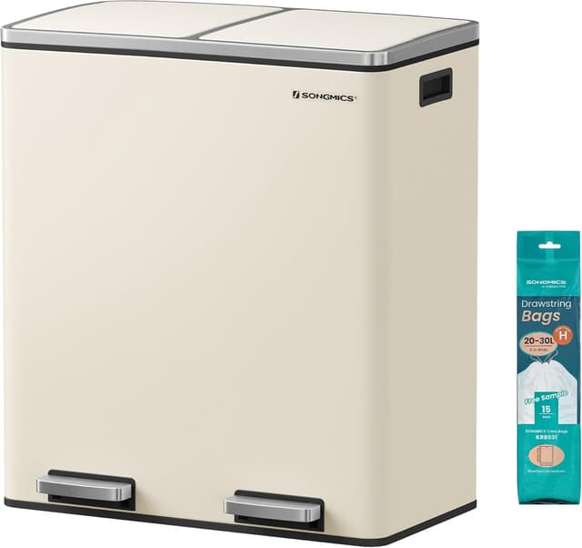 Imagen de SONGMICS Dual Rubbish Bin 2 x 30L en OfertitasTOP