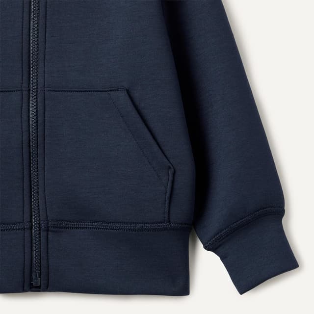 Detalle de Amazon Essentials Jungen Hoodie mit durchgehendem Reißverschluss – atmungsaktiver Relaxed Fit