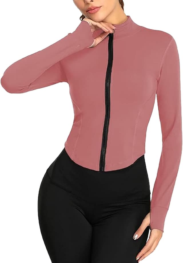 Detalle de XDSP Damen Laufjacke Sportjacke Langarm