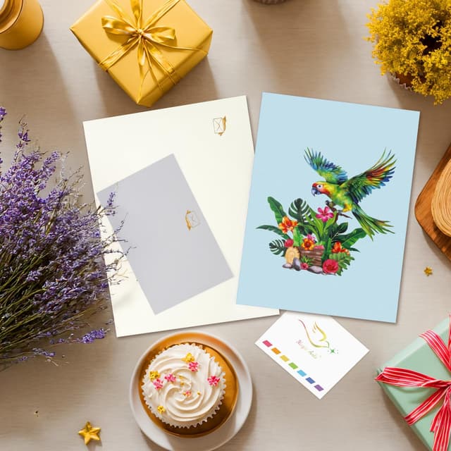 Detalle 1 de 3D Pop-Up Trauerkarte mit 3D Motiv, Umschlag