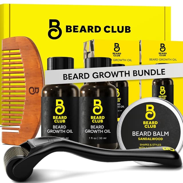 Detalle de The Beard Club Enhanced Beard Growth Kit — Derma Roller