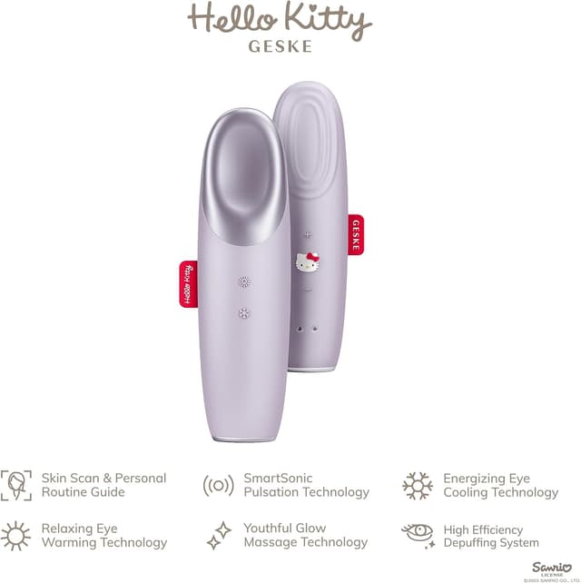 Detalle de GESKE x Hello Kitty SmartAppGuided Warm & Cool Eye Energizer (6 en 1) – masseur oculaire chauffant et rafraîchissant