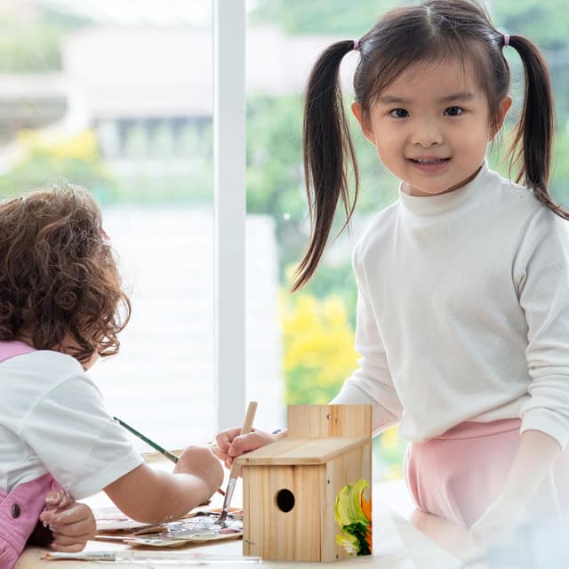 Detalle de Relaxdays Casetta nido in legno 23x14x18 cm