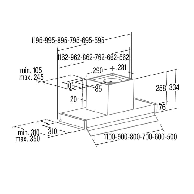 Thumbnail 1 de Cata BK 60 campana extractora 3 velocidades
