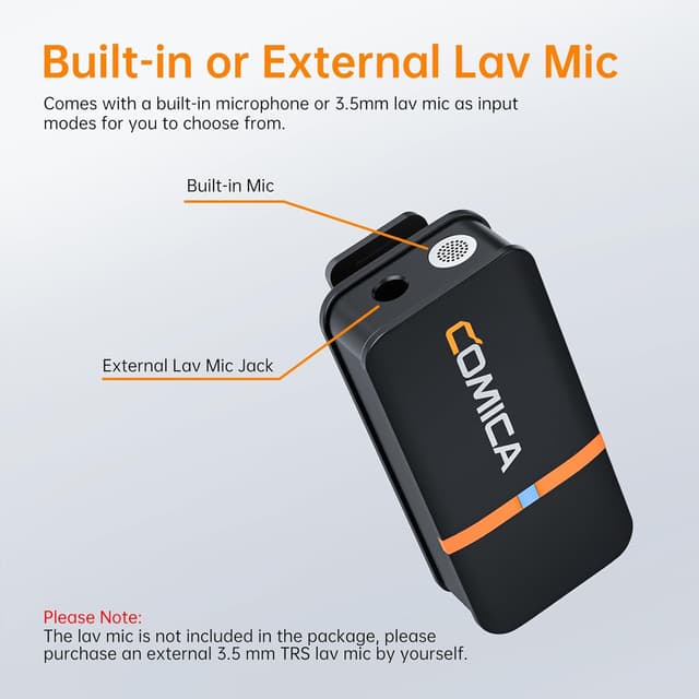 Thumbnail 5 de comica Vimo Q micro cravate sans fil 4 émetteurs 1 récepteur 🎤