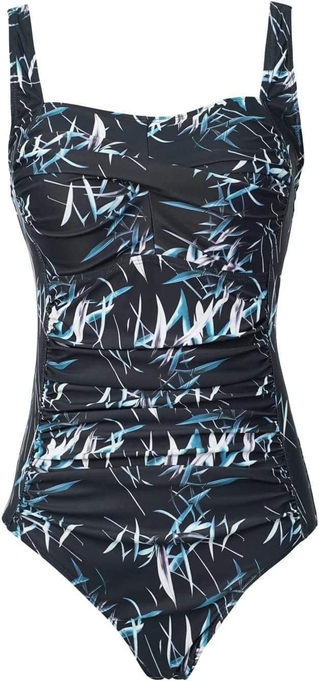 Detalle de Aidotop Women’s One Piece Swimsuit with Tummy Control Ruched Tribal Design