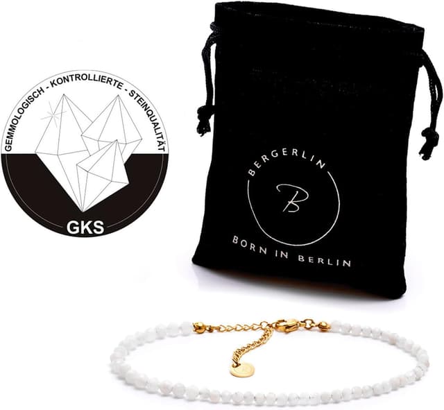 Detalle de BERGERLIN Fußkettchen mit Mondstein, 925