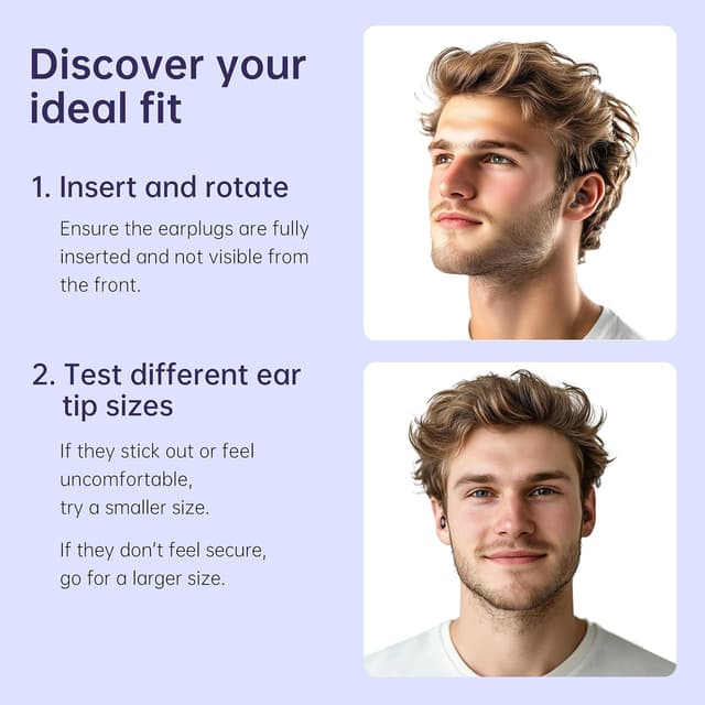 Thumbnail 2 de Reusable Silicone Ear Plugs 30dB Noise Reduction