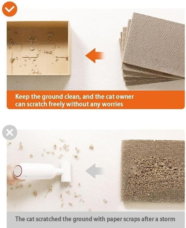 Thumbnail 5 de Cat Scratching Board with Box 42 x 26 cm 5 Layers Cat Scratcher