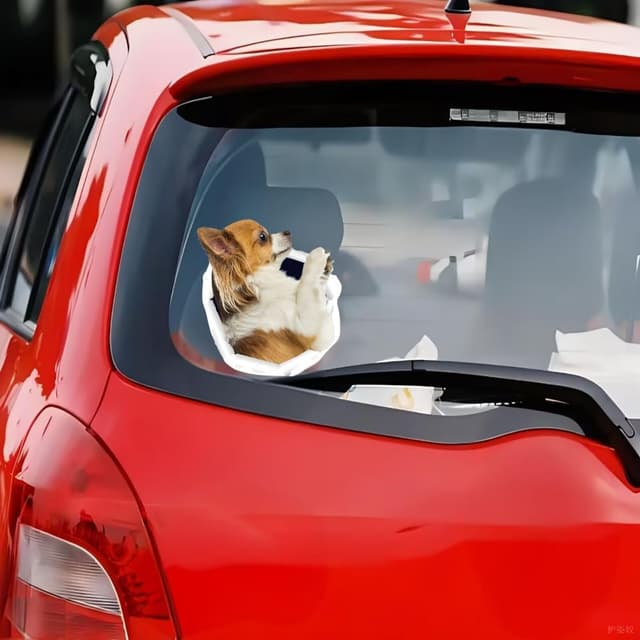 Detalle 1 de Chihuahua Autoaufkleber 3D Durchbruch