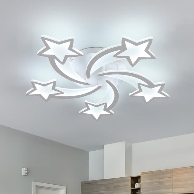 Imagen de Goeco Plafoniera LED 60W 6700 lm a forma di stella per cameretta en OfertitasTOP
