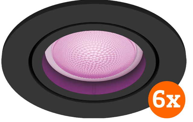 Detalle de Philips Hue Centura Einbaustrahler 6er-Pack