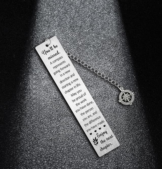 Detalle 1 de Compass farewell bookmark for next chapter