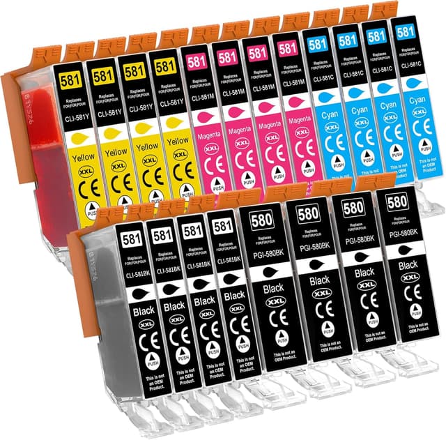 Detalle de Pack Jhaan PGI-580XXL / CLI-581XXL compatible Canon (Canon Pixma série TS/ TR) — multipack d’encres