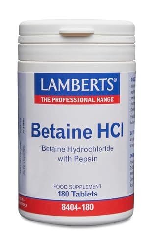 Imagen de Lamberts Betaína HCl Pepsina 324 mg — 180 tabletas 💊 en OfertitasTOP