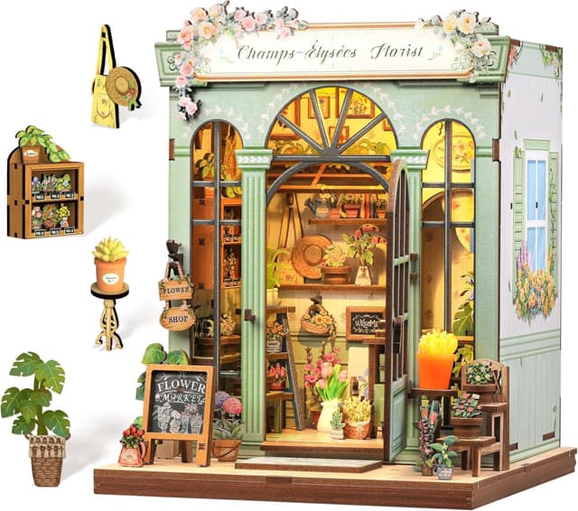 Detalle de Cutefun Book Nook DIY kit 196 pieces