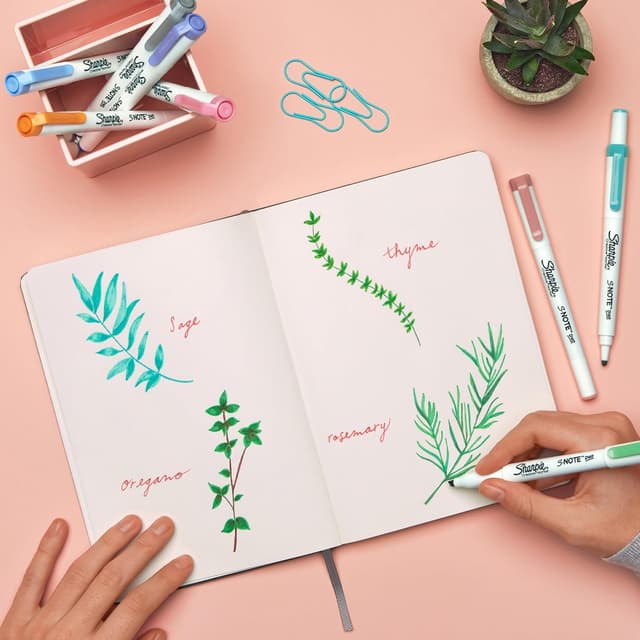 Thumbnail 6 de Sharpie S-Note Duo pastel 16 rotuladores