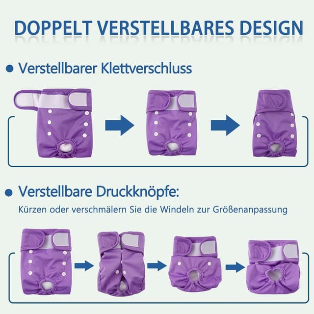 Detalle 2 de Demigreat Läufigkeitshose 3er Set M