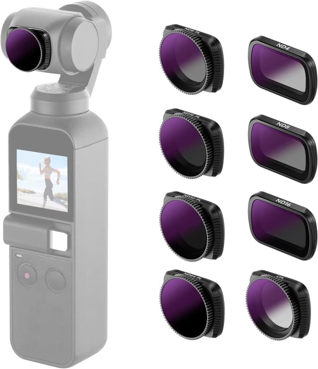 Detalle de DJI Osmo Pocket magnetic lens filter kit