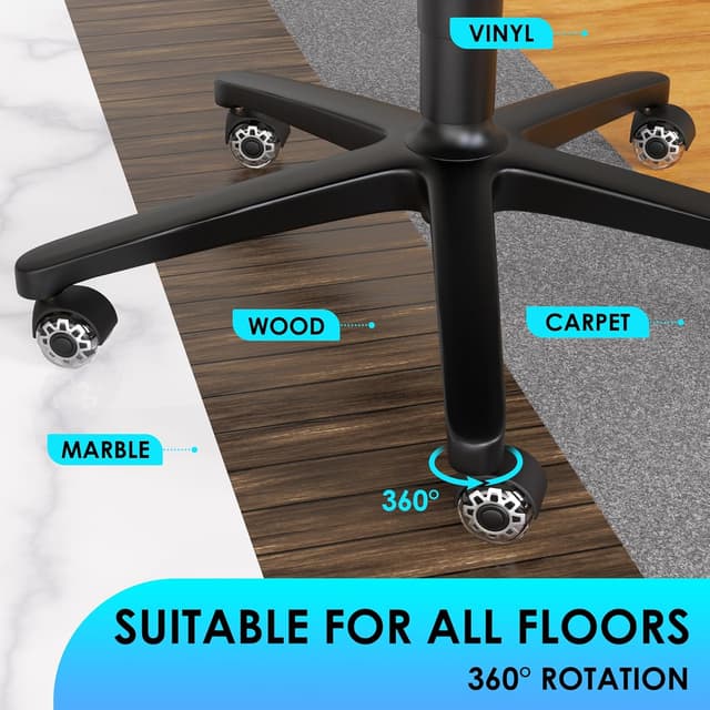 Detalle de WEWILL Bürostuhl-Rollen 10x22 mm Set