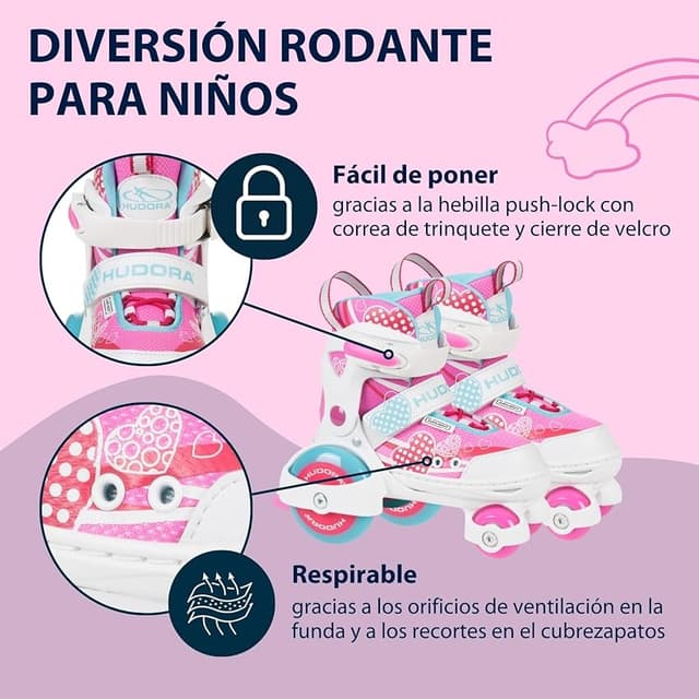 Thumbnail 3 de HUDORA Roller Skates My First Quad — Patines infantiles ajustables 20 kg