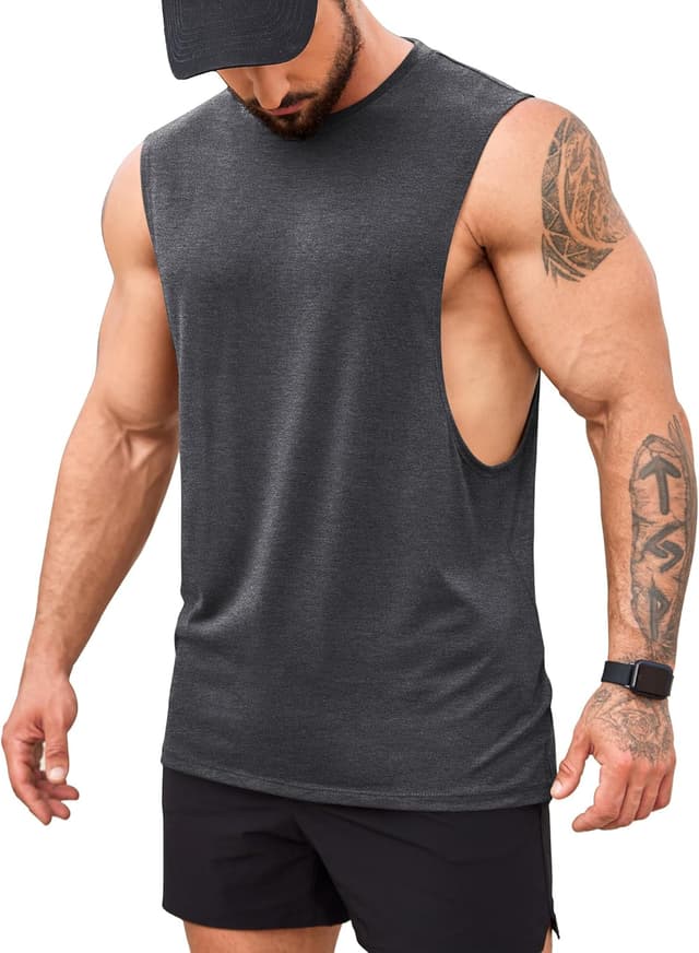 Thumbnail 6 de COOFANDY men’s gym tank tops – muscle-fit sleeveless workout vest for summer training