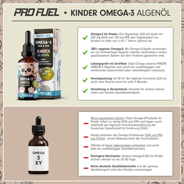 Thumbnail 2 de Omega‑3 Vegan Kinder 50 ml — 250 mg DHA