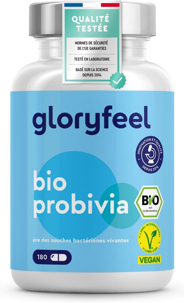 Detalle de Bio Probivia – Ferments lactiques biologiques avec inuline, 180 gélules végétales (2 mois)