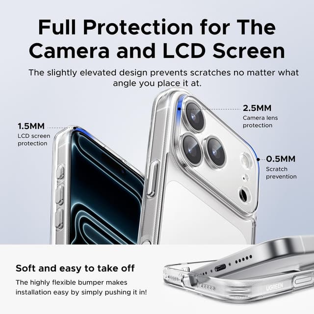 Thumbnail 5 de UGREEN iPhone 17 Pro Case Clear