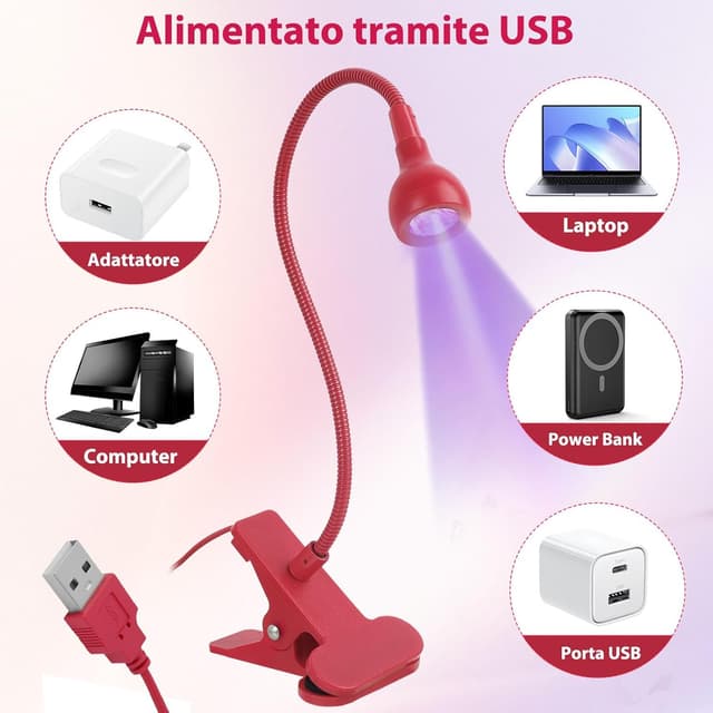 Thumbnail 3 de Lampada UV LED 5W Mini per unghie