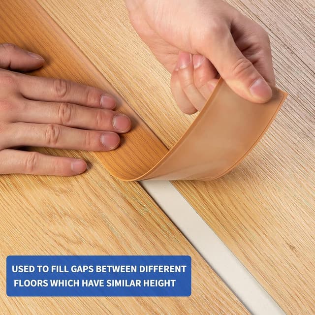 Detalle 2 de PVC floor transition strip 3 m yellow grain