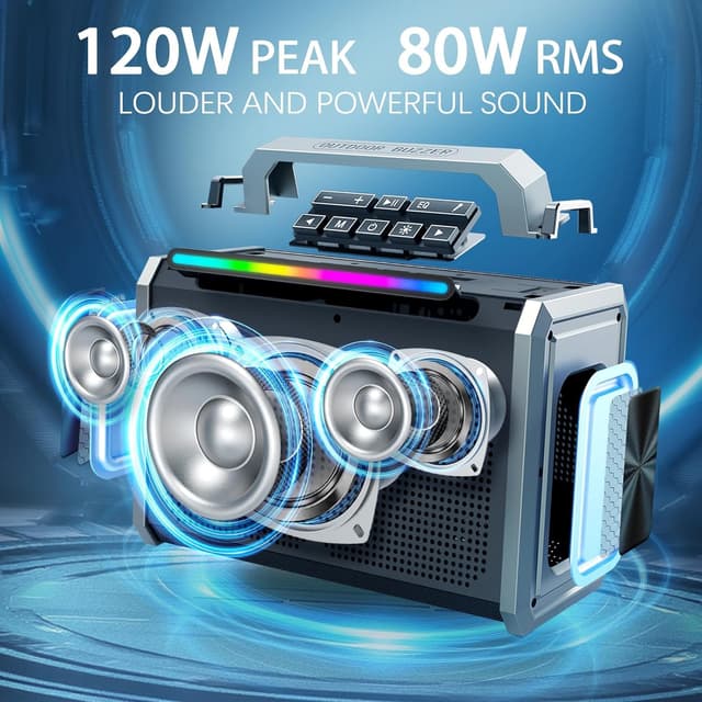 Detalle 2 de TYOTY Portable Bluetooth Speaker 80W