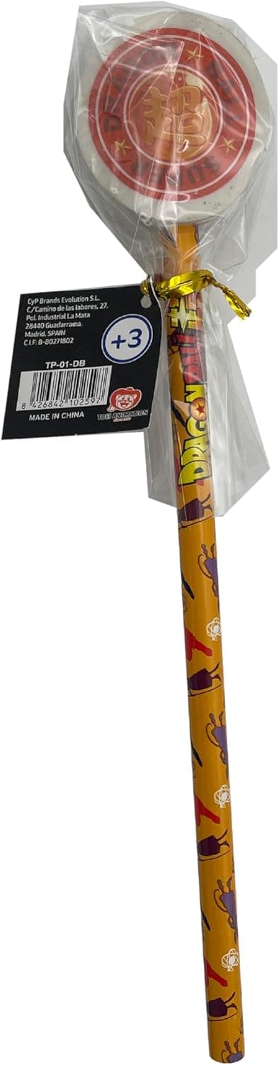 Detalle 2 de CYPBRANDS Dragon Ball Bleistift mit Radiergummi – offizielles Schulset für Kinder & Jugendliche