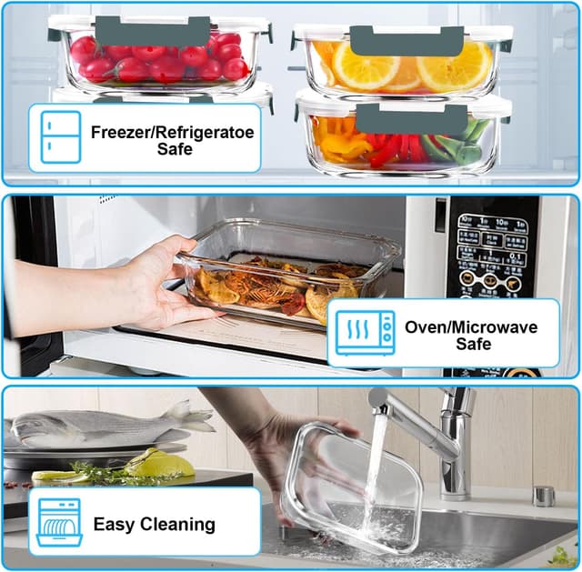 Thumbnail 2 de VERONES 36 OZ Meal Prep Containers 🍱