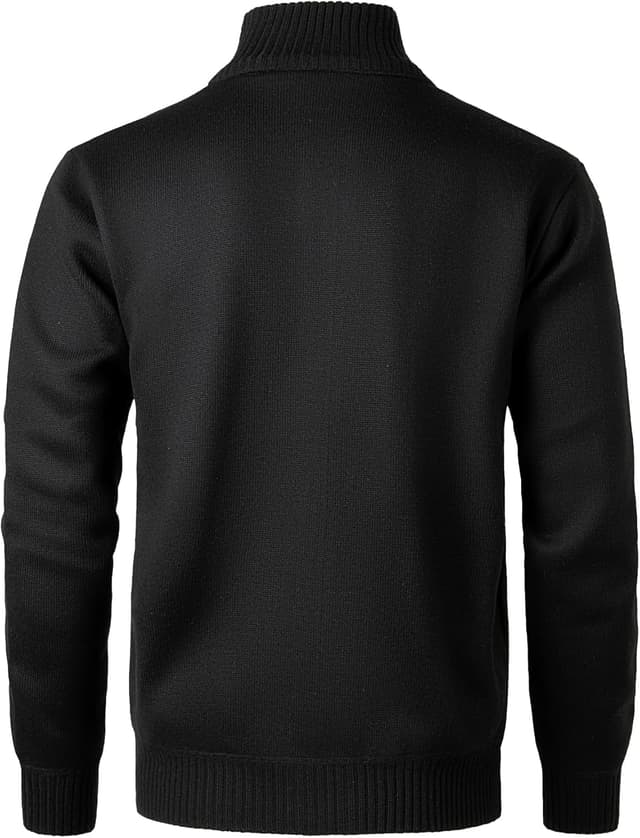 Thumbnail 2 de KTWOLEN Cardigan da Uomo Lavorato a Maglia con Cerniera Intera