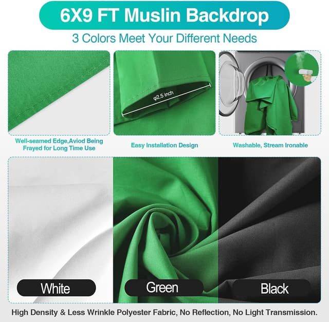 Thumbnail 6 de EMART 8.5 x 10 ft Backdrop Support System