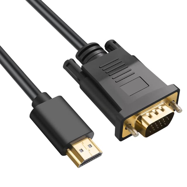 Detalle de Omivine HDMI (Ein) auf VGA (Aus) Kabel 1080P – Konverter für Raspberry Pi, Roku & PCs