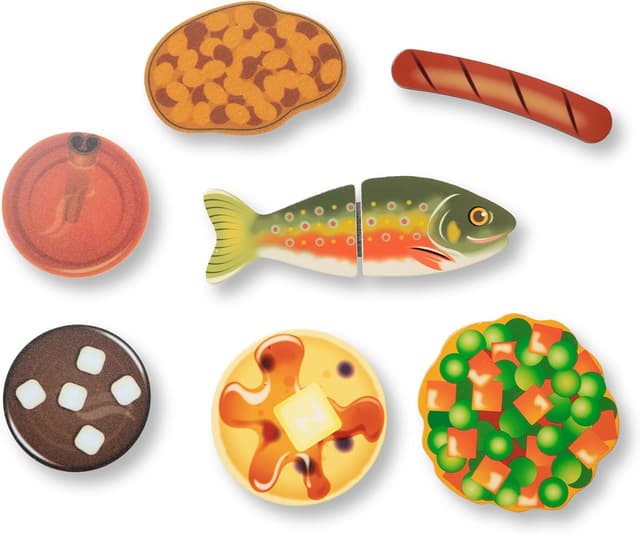 Detalle 2 de Melissa & Doug Let’s Explore – Set da Gioco Cucinare all’Aperto in Legno (27 pezzi), per bambini 3+ anni