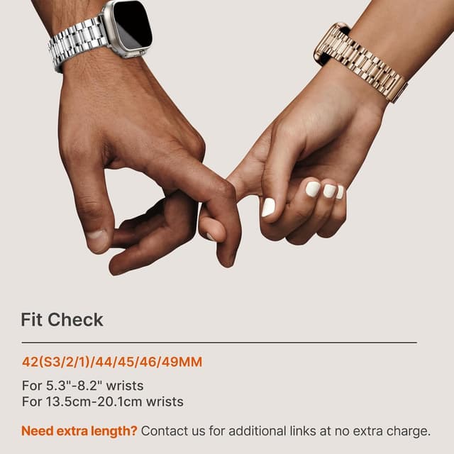 Detalle 2 de Fullmosa Stainless Steel Apple Watch Strap 49mm