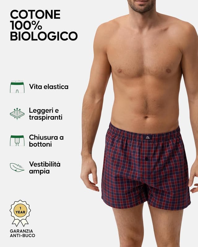 Detalle 2 de DANISH ENDURANCE boxer americano in cotone