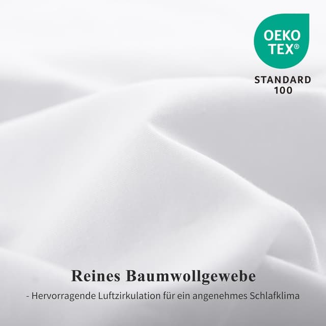 Detalle 2 de Aisbo Bettwäsche 135x200 Baumwolle 4‑teilig